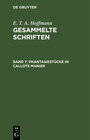 Buchcover E. T. A. Hoffmann: Gesammelte Schriften / Phantasiestücke in Callots Manier
