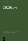 Buchcover Agrarpolitik