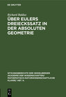Buchcover Über Eulers Dreieckssatz in der absoluten Geometrie