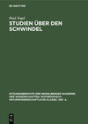 Buchcover Studien über den Schwindel