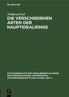 Buchcover Die verschiedenen Arten der Hauptidealringe