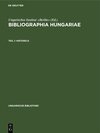 Buchcover Bibliographia Hungariae / Historica
