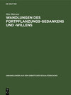 Buchcover Wandlungen des Fortpflanzungs-Gedankens und -Willens