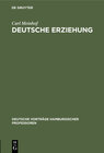 Buchcover Deutsche Erziehung