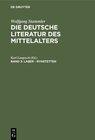 Buchcover Die deutsche Literatur des Mittelalters / Laber - Rynstetten