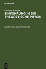 Buchcover Clemens Schaefer: Einführung in die theoretische Physik / Quantentheorie