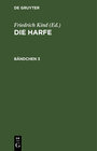 Buchcover Die Harfe / Die Harfe. Bändchen 3