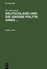 Buchcover Th. Schiemann: Deutschland und die große Politik anno ... / 1907