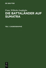 Buchcover Die Battaländer auf Sumatra / Chorographie