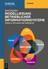 Buchcover Modellierung betrieblicher Informationssysteme