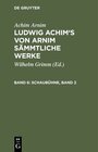 Buchcover Achim Arnim: Ludwig Achim's von Arnim sämmtliche Werke / Schaubühne, Band 2