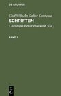 Buchcover Carl Wilhelm Salice Contessa: Schriften / Carl Wilhelm Salice Contessa: Schriften. Band 1