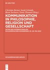 Buchcover Kommunikation in Philosophie, Religion und Gesellschaft