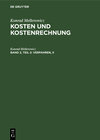 Buchcover Konrad Mellerowicz: Kosten und Kostenrechnung / Verfahren, II