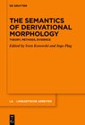 Buchcover The Semantics of Derivational Morphology