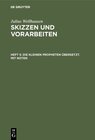 Buchcover Julius Wellhausen: Skizzen und Vorarbeiten / Die kleinen Propheten übersetzt. Mit Noten