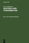 Buchcover Julius Wellhausen: Skizzen und Vorarbeiten / Die kleinen Propheten