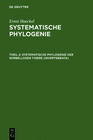 Buchcover Ernst Haeckel: Systematische Phylogenie / Systematische Phylogenie der wirbellosen Thiere (Invertebrata)