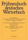Buchcover Frühneuhochdeutsches Wörterbuch / quackeln – schlaufe