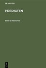 Buchcover F. Schleiermacher: Predigten / F. Schleiermacher: Predigten. Band 3