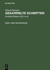 Buchcover Eduard Spranger: Gesammelte Schriften / Geist der Erziehung