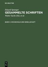 Buchcover Eduard Spranger: Gesammelte Schriften / Hochschule und Gesellschaft