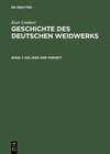 Buchcover Kurt Lindner: Geschichte des deutschen Weidwerks / Die Jagd der Vorzeit