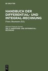 Buchcover Handbuch der Differential- und Integral-Rechnung / Variations- und Differential- Rechnung