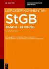 Buchcover Strafgesetzbuch. Leipziger Kommentar / §§ 69–79b