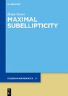 Buchcover Maximal Subellipticity