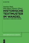 Buchcover Historische Textmuster im Wandel