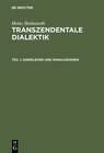 Buchcover Heinz Heimsoeth: Transzendentale Dialektik / Ideenlehre und Paralogismen