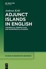 Buchcover Adjunct Islands in English