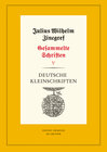 Buchcover Julius Wilhelm Zincgref: Gesammelte Schriften / Deutsche Kleinschriften