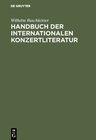 Buchcover Handbuch der internationalen Konzertliteratur