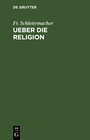 Buchcover Ueber die Religion