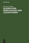 Buchcover Elementare Berechnung der Logarithmen
