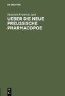 Buchcover Ueber die neue preußische Pharmacopoe