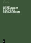 Buchcover Lehrbuch des deutschen Konkursrechts