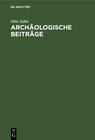 Buchcover Archäologische Beiträge