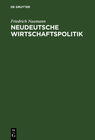 Buchcover Neudeutsche Wirtschaftspolitik