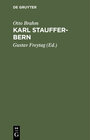 Buchcover Karl Stauffer-Bern