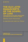 Buchcover The Old Latin Manuscripts of the Gospel of Luke