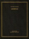 Buchcover Gottfried Wilhelm Leibniz: Sämtliche Schriften und Briefe. Allgemeiner... / Januar – Dezember 1707