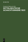 Buchcover Mitteldeutsche Schachturniere 1923