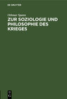 Buchcover Zur Soziologie und Philosophie des Krieges
