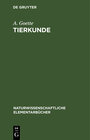 Buchcover Tierkunde