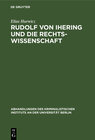 Buchcover Rudolf von Ihering und die Rechtswissenschaft