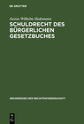 Buchcover Schuldrecht des Bürgerlichen Gesetzbuches