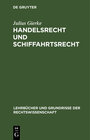 Buchcover Handelsrecht und Schiffahrtsrecht